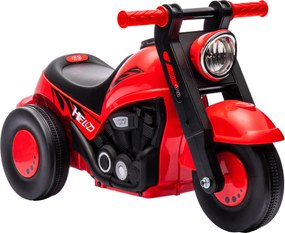 AIYAPLAY Pojazd na biegunach, Motocyklowy design, Muzyka i bańki mydlane, dla dzieci 2-5 lat, Czerwony