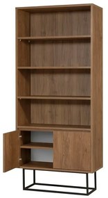 Biblioteczka Rea Black and Walnut