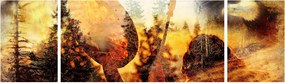 Obraz - Motyw szamana (170x50 cm)
