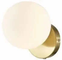 Kinkiet nowoczesny, szklana kula - White Ball Round Wall