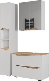 Zestaw mebli łazienkowych biały 80x35x57.5 marelle