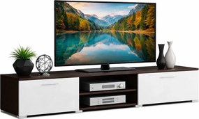 Szafka RTV - biała + wenge T8-R90