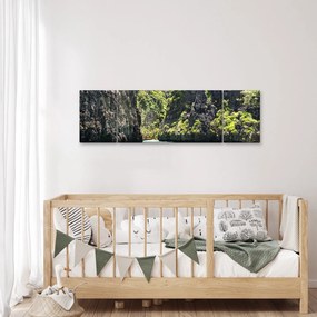 Obraz górskiej rzeki (170x50 cm)