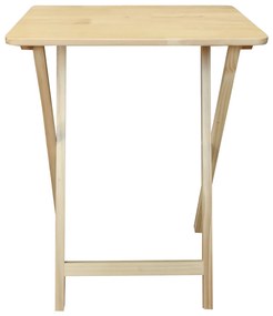 Składany stolik drewniany na laptopa i przekąski – idealny na balkon i do ogrodu