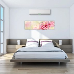 Obraz - Różowy kwiat, akwarela (170x50 cm)