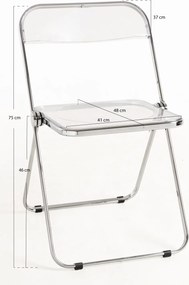 Zestaw 4 krzese skadanych na eventy Tamy