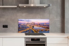 Panel szklany do Kuchni Nocna Panorama Berlina