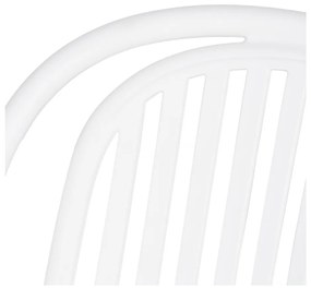 Białe plastikowe krzesło Alia – Ixia