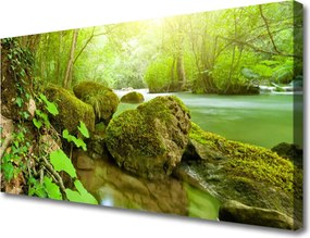 Fotoobraz na płótnie Spokój Płynącej Wody