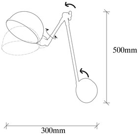 Kinkiet w czarno-złotym kolorze ø 15 cm Sivani – Opviq lights