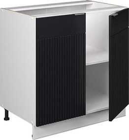 Szafka pod zlew czarne paski 80x60x82 fame-line