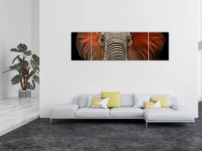 Obraz - Słonie z Tsavo (170x50 cm)