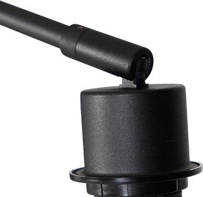 Nowoczesna lampa podłogowa czarna regulowana - Editor