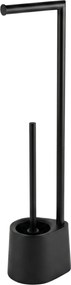 Stojak na papier toaletowy i szczotkę do WC STILK, 63 cm