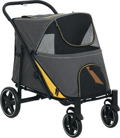 Outsunny Wózek dla Psa Kota Składany z Poduszką do 20kg | Aosom PL