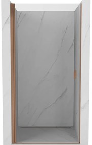 Mexen Mist-B drzwi prysznicowe uchylne 55 cm, transparent, miedź szczotkowana - 8A2-055-000-65-00