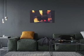 Zdjęcie na płótnie Dłonie w Blasku Świateł