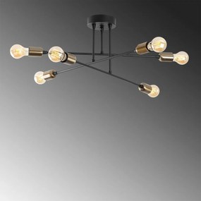 Lampa sufitowa Fleur - 1501, czarna