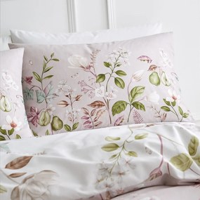 Różowa bawełniana pościel dwuosobowa 230x220 cm Francesca Floral – Bianca