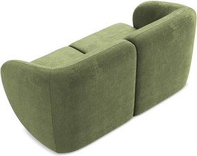 Zielona sofa z tkaniny szenilowej 174 cm Lani – Makamii