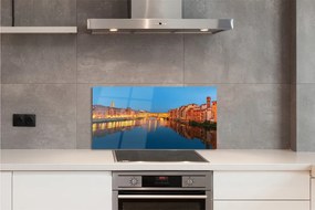 Panel szklany do Kuchni Nocne Mosty we Włoszech
