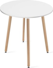 PROMOCJA Biały okrągły stół jadalny KAMI 60x60 cm II jakość