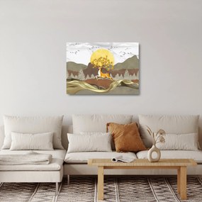 Obraz na szkle jelenia (70x50 cm)