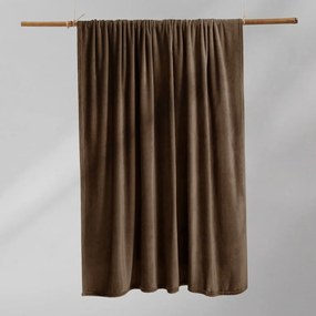 Brązowy koc z mikrowłókna DecoKing Mic, 150x200 cm