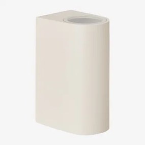 Aluminiowy Kinkiet Z 2 Punktami Świetlnymi Pevot Kremowa Tapioca & ↑15 Cm - Sklum