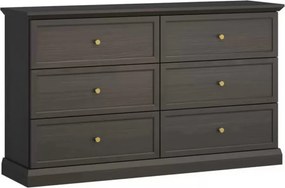 Komoda Emolio 146 cm z szufladami - grafit