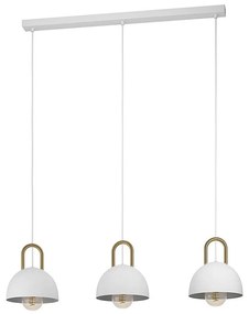 Eglo 99696 - Żyrandol na lince CALMANERA 3xE27/40W/230V biały
