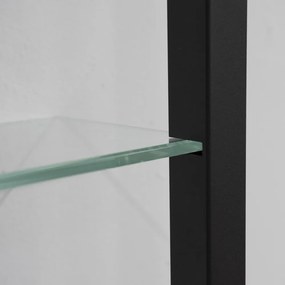 Czarna metalowa półka 46 cm Cubic – Spinder Design