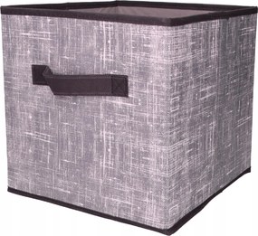 Organizer Tekstylny Granatowy Pudełko kosz 25x25x25 cm do Szafy Garderoby