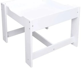 Szary wielofunkcyjny stolik z krzesłami dla dzieci F2-D90