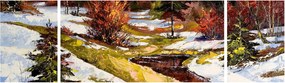 Obraz - Nadejście wiosny (170x50 cm)