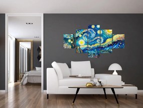 Obraz – Mozaika gwiaździstej nocy (125x70 cm)