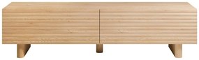 Szafka RTV 2-drzwiowa z MDF - 180 cm - Naturalny - LUDIMA