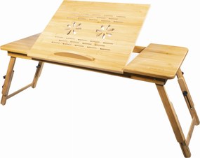 Składany stolik pod laptopa z drewna bambusowego Celsa XL