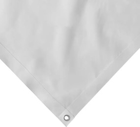 Plandeka JAGO 650 g/m², aluminiowe oczka, biała, 3x5 m