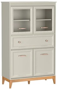 Kaszmirowa witryna skandynawska na nóżkach G9-A88