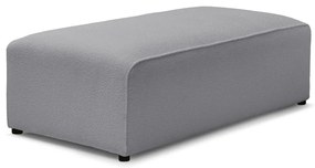 Jasnoszary podnóżek modułowy z materiału bouclé Megeve – Bobochic Paris