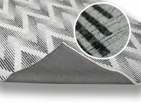 Dywan bawełniany Pescara jodełka szaro-grafitowy 80 cm x 150 cm