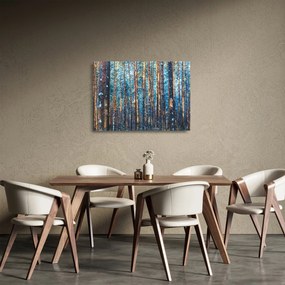 Obraz na szkle - Zimowy las (70x50 cm)