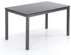 Rozkładany stół ze szklanym blatem 80x140 cm New Daily – Tomasucci
