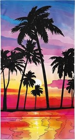 Szybkoschnący Ręcznik plażowy XXL SERIVA kolorowy 150 x 210 cm, 100% mikrofibra