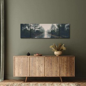 Obraz drogi w deszczu (170x50 cm)