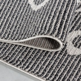 Dywan poliestrowy Berber antracyt 200 cm x 290 cm
