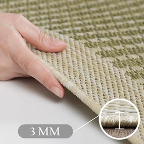 Okrągły dywan odpowiedni na zewnątrz w kolorze khaki ø 160 cm Giza 1410 – Ayyildiz Carpets