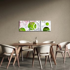 Obraz - Molo nad jeziorem (z zegarem) (90x30 cm)