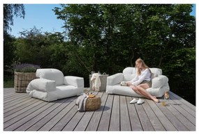 Beżowy fotel rozkładany odpowiedni na zewnątrz Karup Design OUT™ Hippo Beige